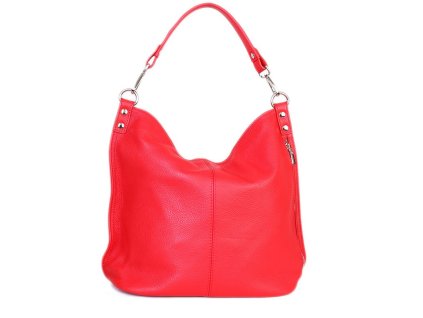 ITALSKÉ Dámské červené crossbody kožené kabelky Ludmila