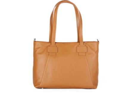 ITALSKÉ Dámské kožené kabelky camel Bozena