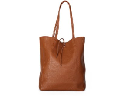 Kožená kabelka shopperka  Marieta 30860 camel