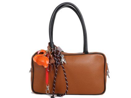 Dámske kožené kabelky Semisa 34182 camel