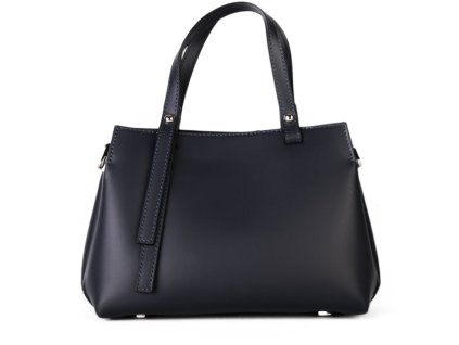 ITALSKÉ Dámské velké luxusní kožené kabelky modré Marilin