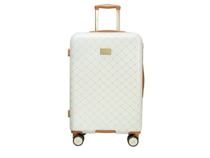 Cestovní kufr  Saint Tropez Puccini M ABS8023B 6A  krémový
