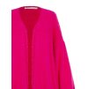Dámský plyšový delší cardigan růžový Rinascimento CFM80010947003 (Velikost M/L)