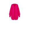 Dámský plyšový delší cardigan růžový Rinascimento CFM80010947003 (Velikost M/L)