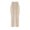 Dámské letní bavlněné kalhoty béžové Kitana CFC80109208003 (Velikost L (46))