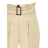 Dámské mrkvové kalhoty s páskem béžové Rinascimento CFC80108780003 (Velikost M)