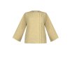 Dámská přechodná bunda na zip béžová Rinascimento CFC80107579003 (Velikost M)
