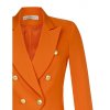 Dámské sako kvalitní značkové oranžové Rinascimento CFC80107651003 (Velikost M)