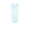 Dámské midi pouzdrové šaty azurové Rinascimento CFC80108682003 (Velikost S)