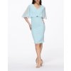 Dámské midi pouzdrové šaty azurové Rinascimento CFC80108682003 (Velikost S)