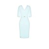 Dámské midi pouzdrové šaty azurové Rinascimento CFC80108682003 (Velikost S)