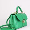 Dámské kvalitní kožené kabelky zlaté kovaní Xenia zelené