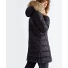 Dámská péřová bunda pravá odnímatelná kožešina černá Liu Jo (Velikost 48)