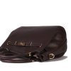 Dámské luxusní kožené kabelky v barvě čokoláda Birkinas