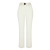 Dámské elegantní kalhoty s páskem krémové Kitana CFC80107825003