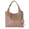Dámské kožené kabelky  v taupe barvě Galina