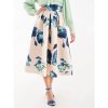 Dámská midi sukně s květinami Rinascimento CFC80107572003 (Velikost L)