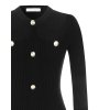 Dámské pružné svetrové šaty černé Rinascimento CFM80010620003
