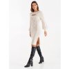 Dámské pletené midi šaty krémovo-bílé Rinascimento CFM80010653003