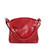 Dámské červené kožené kvalitní klasické kabelky Astrida