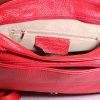 Dámské červené kožené kabelky crossbody Leana
