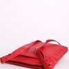 ITALSKÉ Dámské klasické červené kožené kabelky Donia