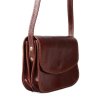 ITALSKÉ Dámské kožené kabelky Bilena hnědá