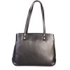 ITALSKÉ Černé dámské kožené kabelky s 3 komorami Seneti