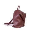 ITALSKÉ Dámský kožený batoh Libreri bordo