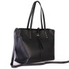 ITALSKÉ Dámské kožené kabelky shopperky Luveti černá