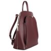 ITALSKÉ Dámský kožený batoh bordo Relena