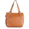 ITALSKÉ Hnědé dámské kožené kabelky Deisa