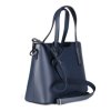 ITALSKÉ Kožené kabelky Vera Pelle Carina střední silně modré