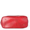 ITALSKÉ Červené velké kvalitní dámské kabelky z kuze Verina