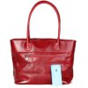ITALSKÉ Červené velké kvalitní dámské kabelky z kuze Verina