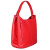 ITALSKÉ Červené dámské kožené kabelky Vera pelle Beata