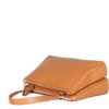 ITALSKÉ Dámské hnědé kožené kabelky Simona camel