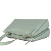 ITALSKÉ Dámské kožené kabelky crossbody Simona mentolová zelená