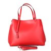 ITALSKÉ Dámské velké červené kožené kabeky  Marilin