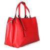 ITALSKÉ Dámské velké červené kožené kabeky  Marilin