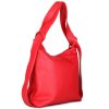ITALSKÉ Dámské kožené kabelky a batoh 2v1 červený Roberta
