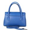 ITALSKÉ Dámské kožené kabelky do ruky Bergama kráľovská modrá
