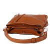 ITALSKÉ Dámská kožená kabelka Astrid hnědá