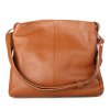 ITALSKÉ Dámská kožená kabelka Astrid hnědá