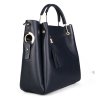 ITALSKÉ Dámské kožené kabelky do ruky Teilor modrá