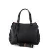 ITALSKÉ Malá černá luxusní kožená kabelka Marilin