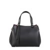 ITALSKÉ Malá černá luxusní kožená kabelka Marilin