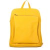 ITALSKÉ Žlutý kožený batoh a kabelka 2v1 Navaro