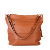 ITALSKÉ Luxusní dámské kožené kabelky Freme camel