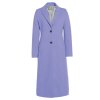 Dámský dlouhý kabát vlněný Beaumont fialový Rhea (Velikost 36)